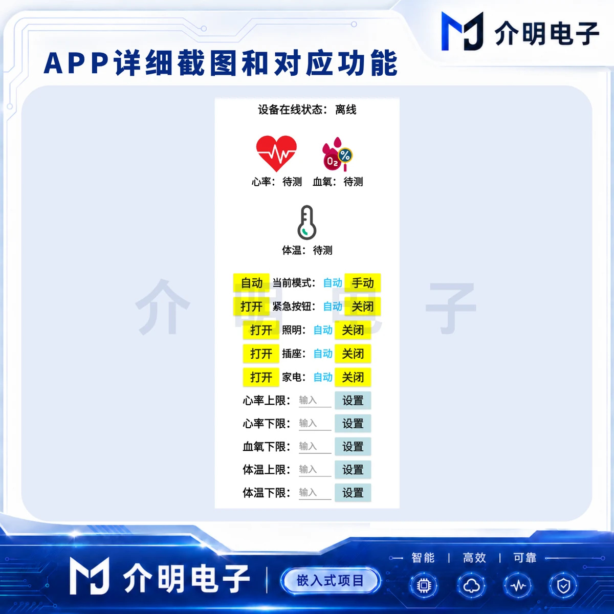 STM32独居老人健康监测系统 产品图 2/5