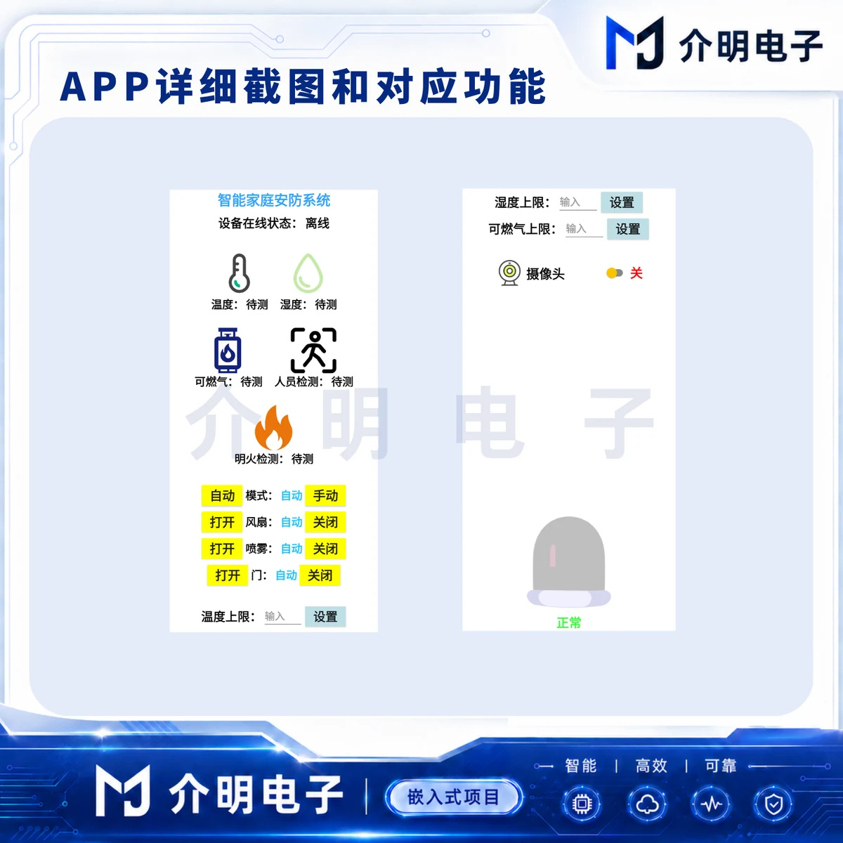 STM32智能家庭安防系统 产品图 2/5
