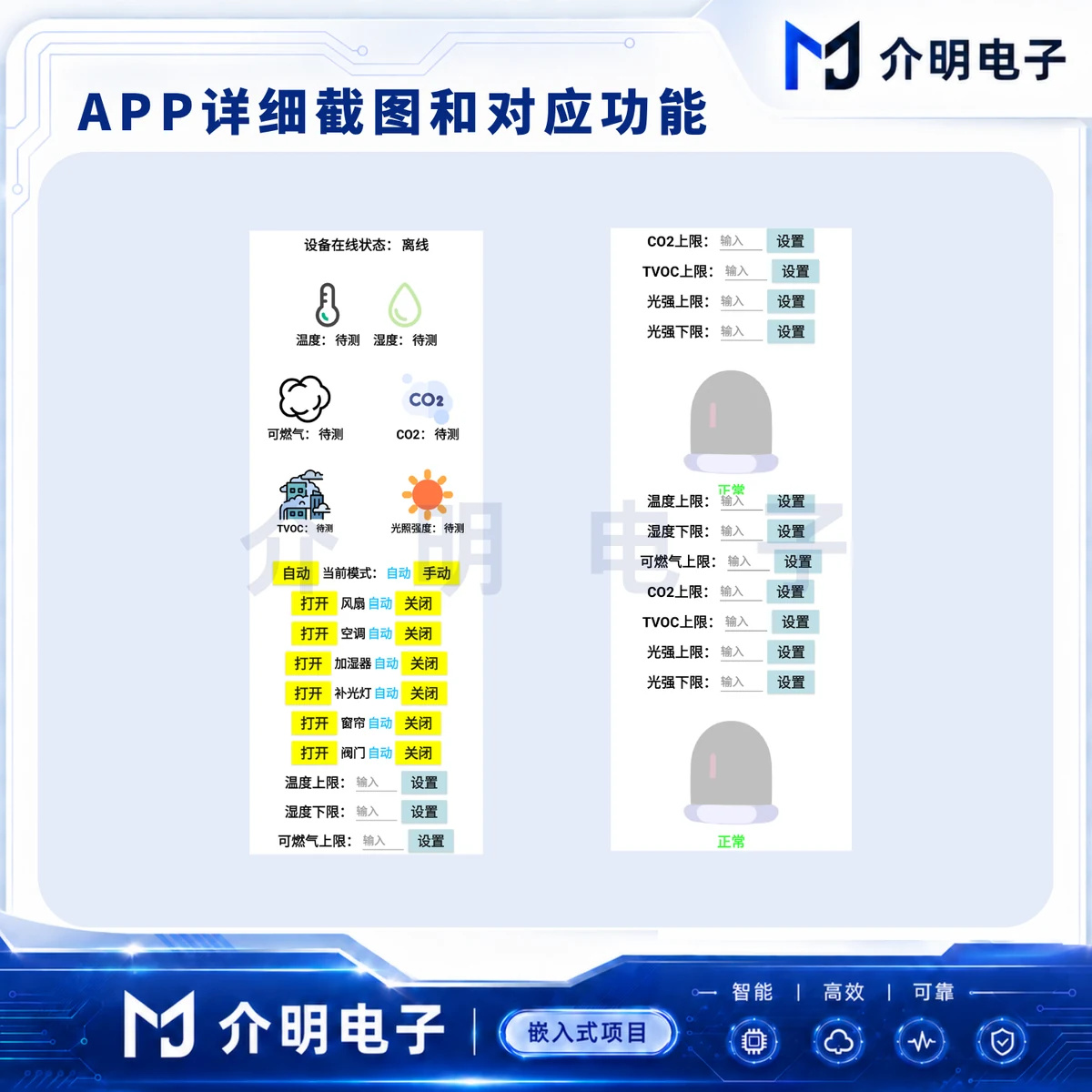 STM32多模态智能家庭环境调控系统 产品图 2/5